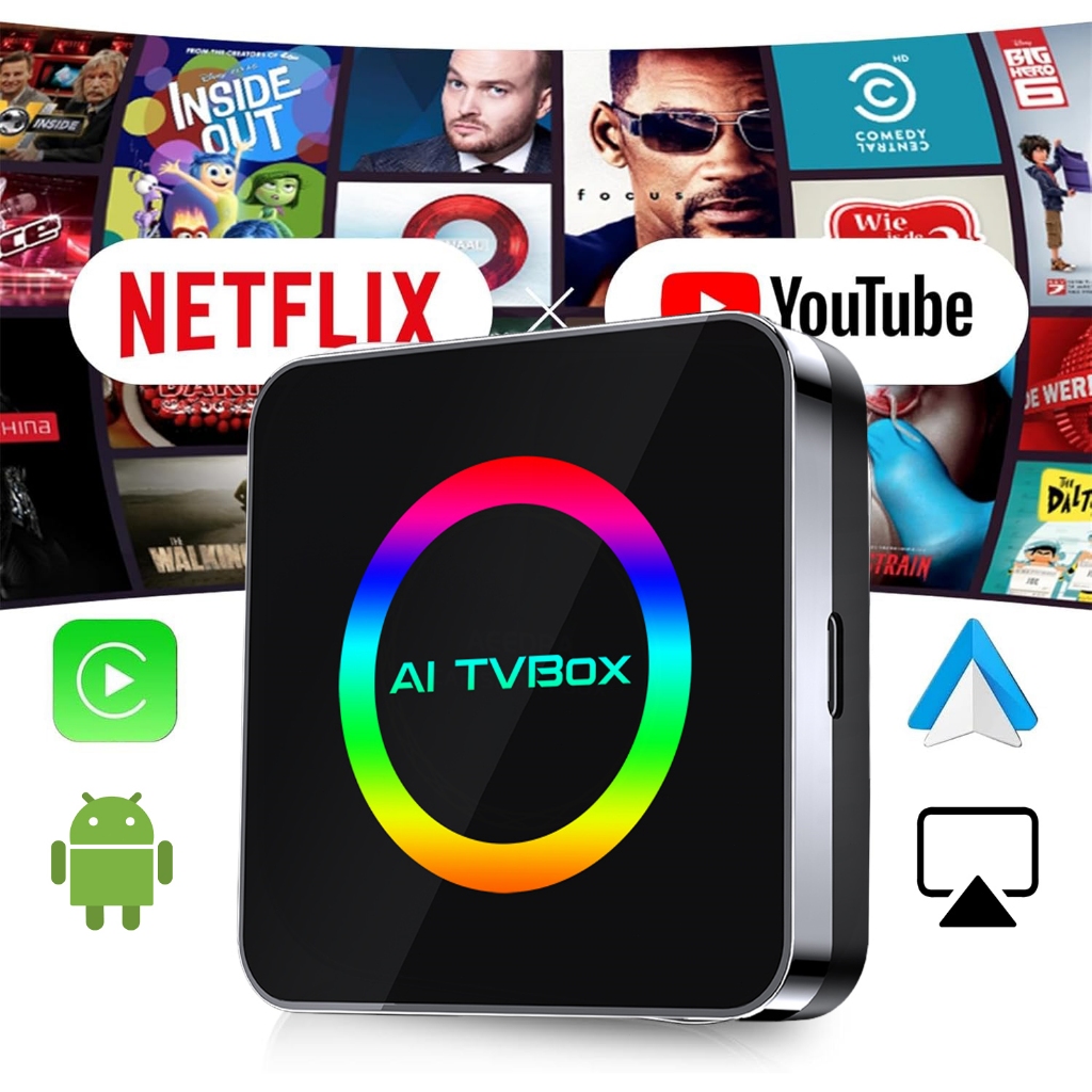 Car Ai TV Box Carplay Car Android13.0 Box Carplay Ai Box Wireless Carplay apple carplay Adapter ไร้ส