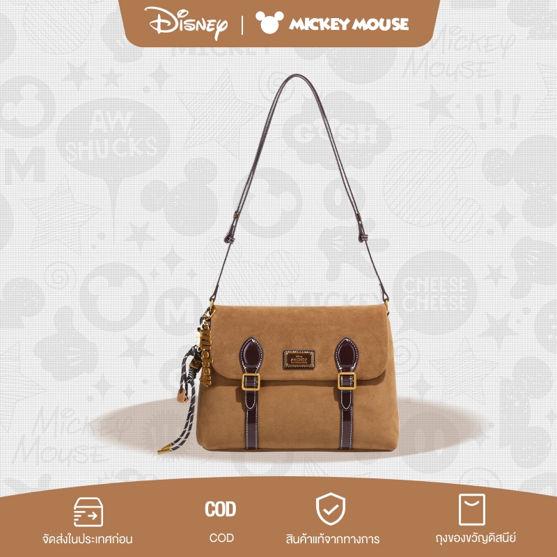 กระเป๋าสะพายไหล่/สะพายข้างผู้หญิง ดิสนีย์มิกกี้ ลิขสิทธิ์แท้ สไตล์วินเทจ ดีไซน์คลาสสิก ทำจากหนัง PU คุณภาพ ใบใหญ่จุของได้เยอะ ใช้ได้ทั้งทำงาน เที่ยว หรือช้อปปิ้ง แมตช์ง่ายกับทุกลุค