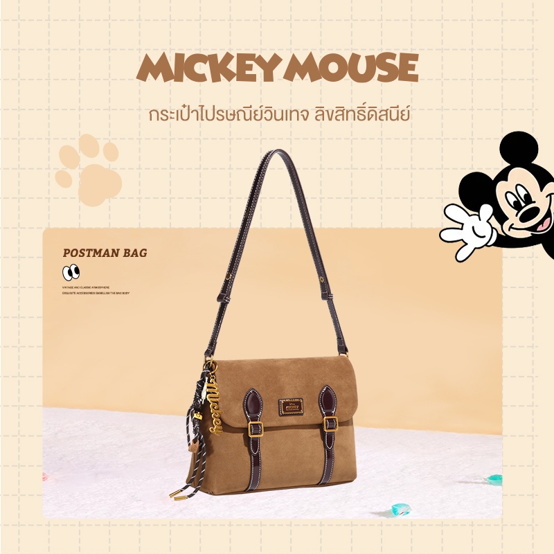 กระเป๋าสะพายไหล่/สะพายข้างผู้หญิง ดิสนีย์มิกกี้ ลิขสิทธิ์แท้ สไตล์วินเทจ ดีไซน์คลาสสิก ทำจากหนัง PU คุณภาพ ใบใหญ่จุของได้เยอะ ใช้ได้ทั้งทำงาน เที่ยว หรือช้อปปิ้ง แมตช์ง่ายกับทุกลุค - รูปที่ 2