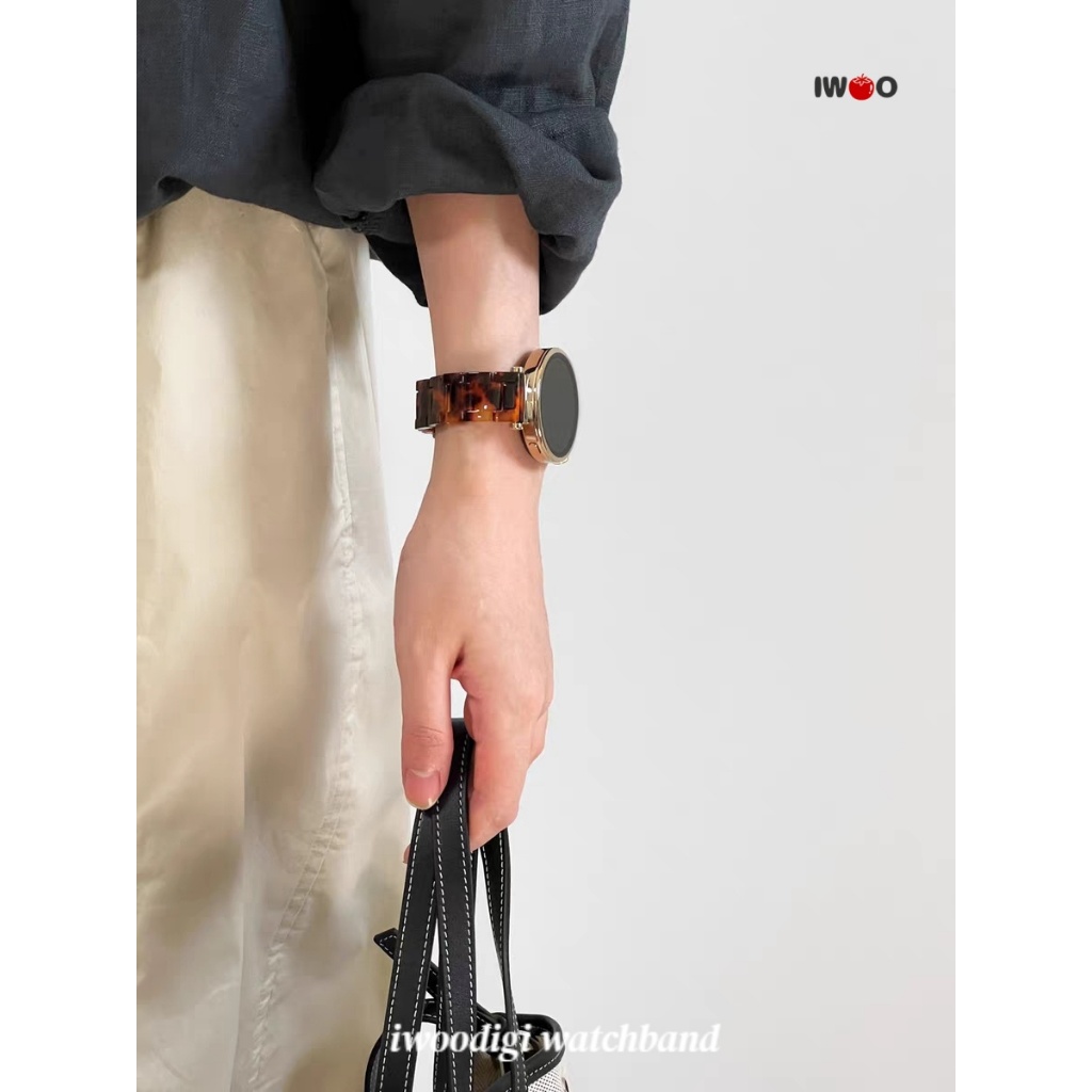 18 20 มม. สายเรซิ่นสําหรับนาฬิกา Huawei GT7/GT6/GT5/GT4 41 มม./นาฬิกา 5/GT5pro/GT3 42 มม.สุภาพสตรีน้ําหนักเบาสายกันน้ํา