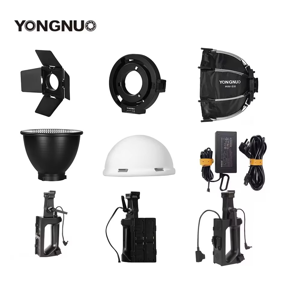 Yongnuo อุปกรณ์เสริมซิลิโคน Diffuser Mini Reflector Softbox NP-F Handle Power Adapter สําหรับ YN150 