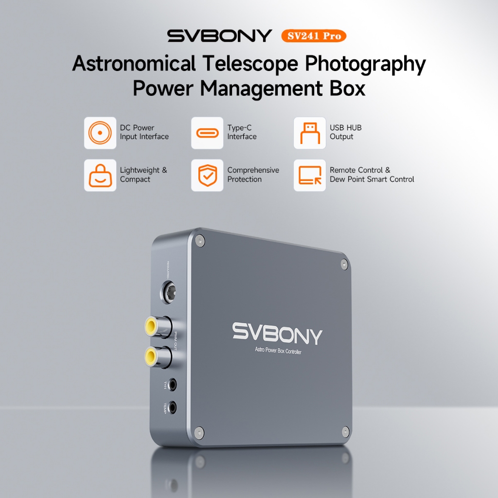 SVBONY SV241 Pro Astro Power Controller กล่อง USB3.0 + DC Controller ASCOM กล้องโทรทรรศน์ดาราศาสตร์การถ่ายภาพ Power Management กล่อง