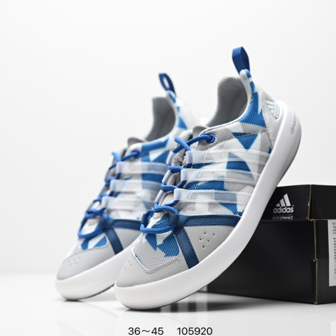 TERREX CC BOAT Wading River Tracking Casual Shoes สีขาว น้ําเงิน