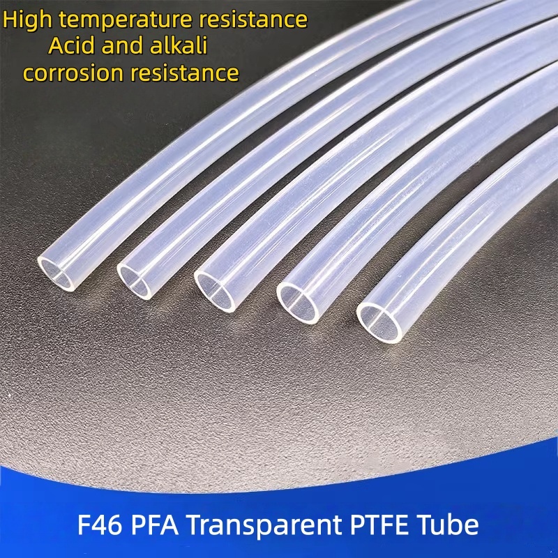 PTFE Hard Tube 2/3/4/6/8/10 PFA FEP F46 โปร่งใส PTFE Polyethylene PTFE หลอด