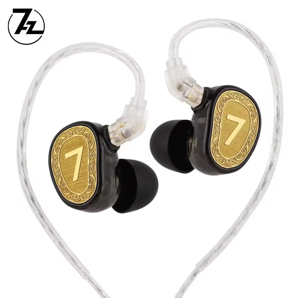 7Hz Elua Ultra Dual Dynamic Driver หูฟัง 2DD 3.5 มม.เป้าหมายโค้งการปรับแต่งพร้อมสายเคเบิลแบบถอดได้ระดับพรีเมียม