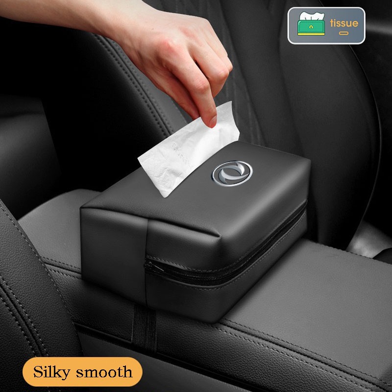 กระเป๋ากระดาษทิชชูรถที่นั่งกลับที่วางแขนกระเป๋าบังแดดมัลติฟังก์ชั่แขวนกระเป๋ากระดาษทิชชูเหมาะสําหรับ