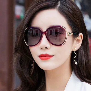 2026 แว่นกันแดดใหม่ผู้หญิง HD Anti-UV Anti-Radiation รุ่นเกาหลีผู้ชายผู้หญิงแฟชั่นอุปกรณ์เสริมสําหรับการขับขี่, กีฬากลางแจ้ง, แว่นตาโพลาไรซ์กรอบขนาดใหญ่