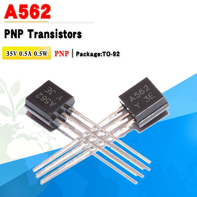 10 ชิ้น 2SA562Y A562 PNP ทรานซิสเตอร์พลังงานต่ํา 35V 0.5A TO-92