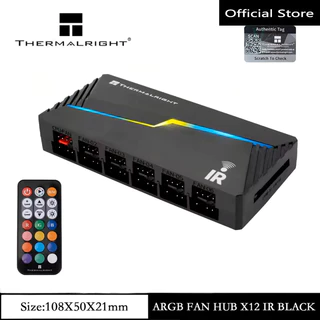 Thermalright TL-ARGB และพัดลม HUB X12/X8 IR พัดลม PWM HUB X12 รีโมทคอนโทรลไร้สาย/รองรับ 4 PIN PWM + 3 PIN + 5V ARGB PC พัดลม Controller