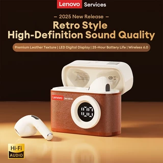 Lenovo LE218 Bluetooth 6.0 หูฟังกล้อง CCD ย้อนยุคพร้อมจอแสดงผลแบตเตอรี่ดิจิตอล Hi-Fi Berlin เสียงรอบทิศทาง Latency ต่ําการออกแบบแบบกึ่งอินเอียร์และตัดเสียงรบกวน