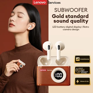 Lenovo LE218 Bluetooth 6.0 หูฟังกล้อง CCD ย้อนยุคพร้อมจอแสดงผลแบตเตอรี่ดิจิตอล Hi-Fi Berlin เสียงรอบทิศทาง Latency ต่ําการออกแบบแบบกึ่งอินเอียร์และตัดเสียงรบกวน