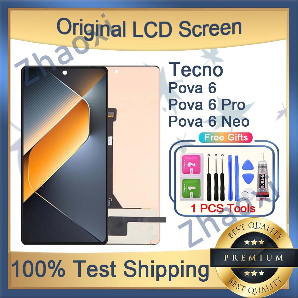 AMOLED Tecno Pova 6 Pova 6 Pro Pova 6 Neo เปลี่ยนหน้าจอ LCD