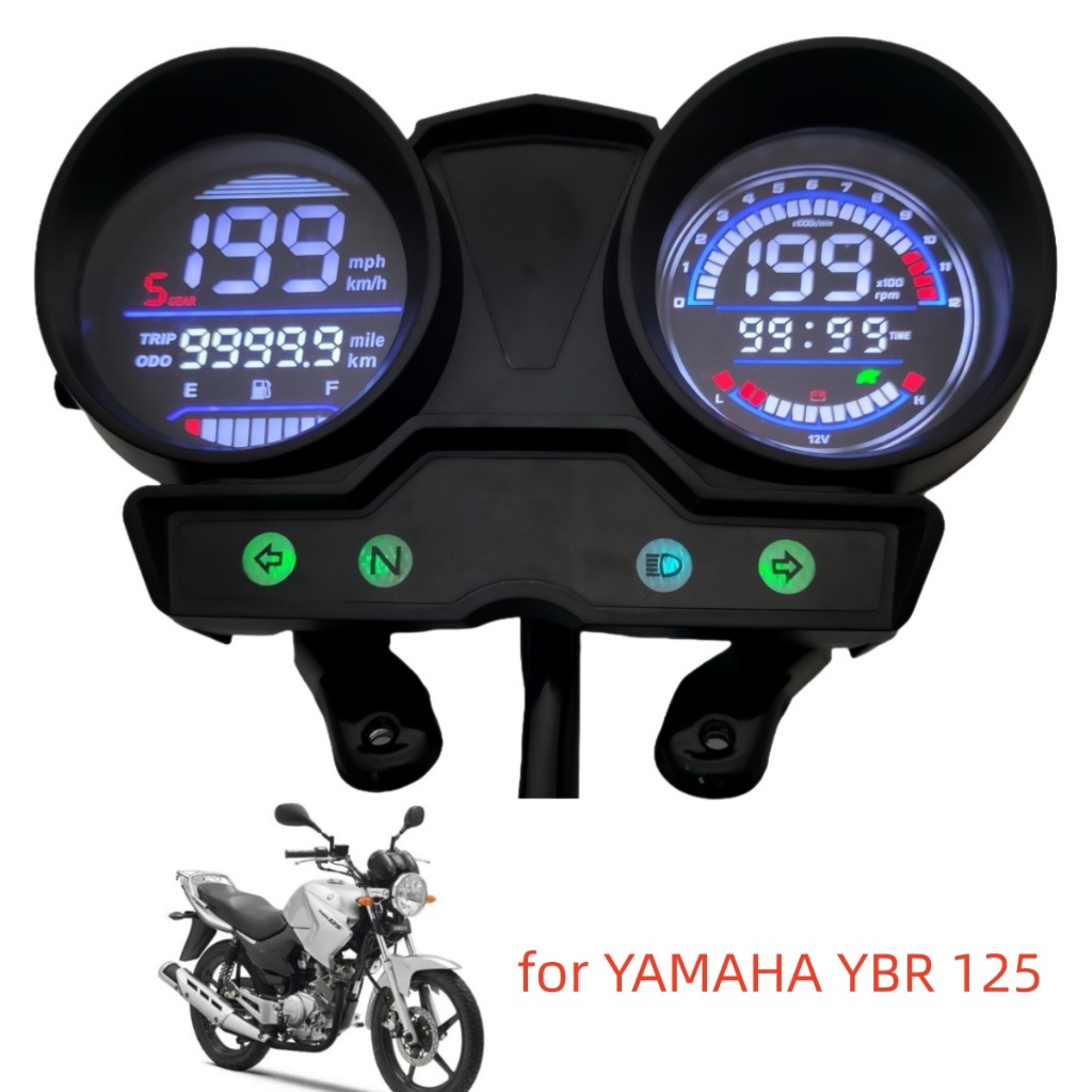 สําหรับ YAMAHA Factor YBR125 YBR 125 Digital Meter Ybr Factor 125 LED Speedometer เครื่องวัดระยะทางร