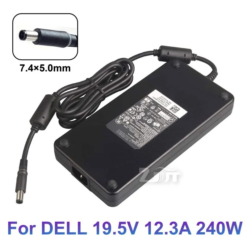 19.5V 12.3A 240W 7.4*5.0 มม.อะแดปเตอร์ชาร์จไฟสําหรับ DELL Alienware M17x R4 M18x X51 Precision M6400