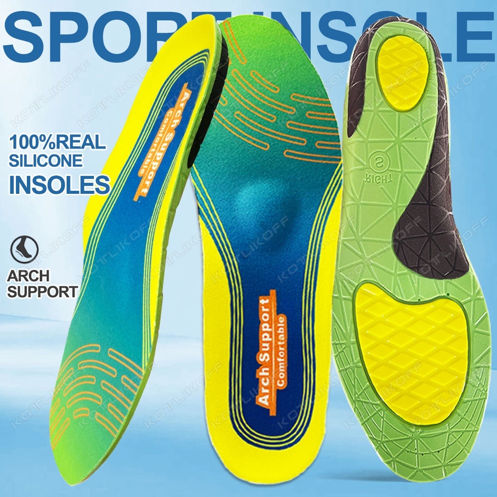 Heavy Arch Support Insole Pain Relief Orthotics Flat Foot Heel Pads Plantar Fasciitis รองเท้าทํางาน 