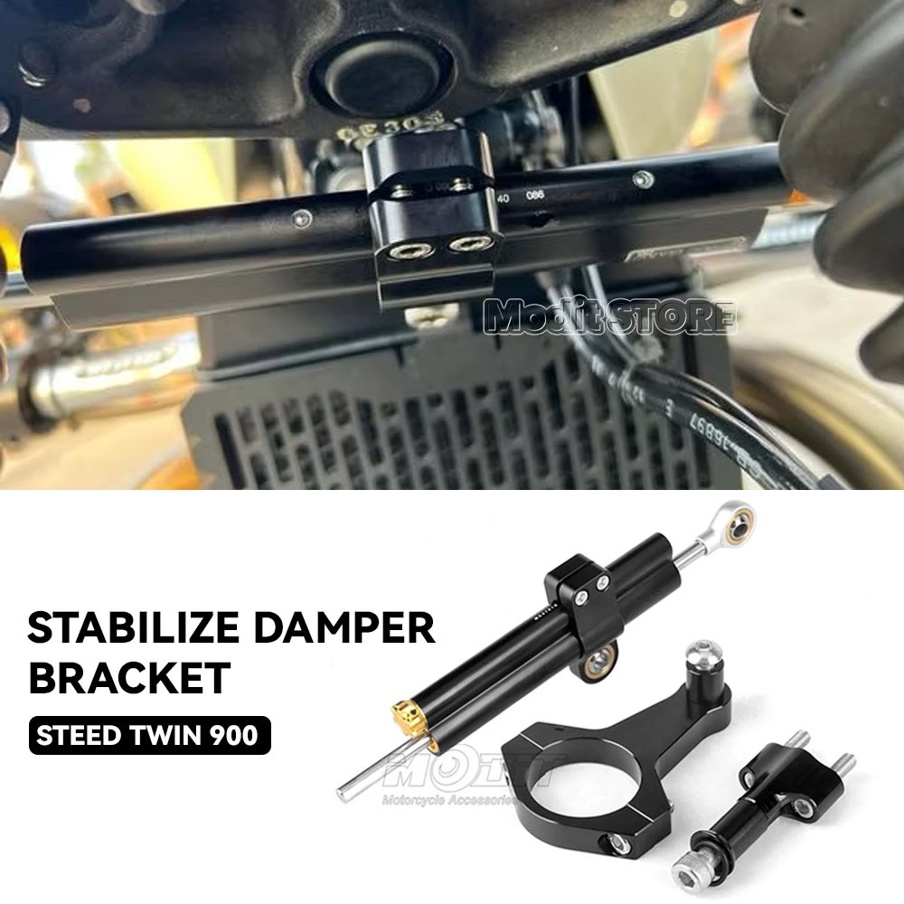สําหรับ Triumph T100 T120 steedtwin900 Steed Twin 900 อุปกรณ์เสริมรถจักรยานยนต์พวงมาลัย Stabilize Damper โช้คอัพยึดชุด