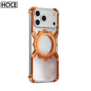 HOCE โลหะหรูหรา 360° หมุนเกียร์กลแม่เหล็กกรณีโทรศัพท์สําหรับ…