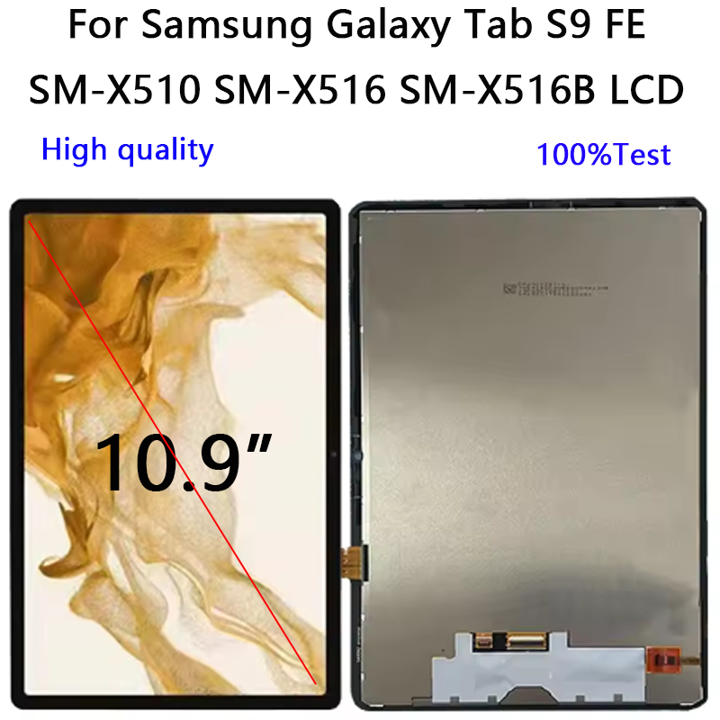 สําหรับ Samsung Galaxy Tab S9 FE จอแสดงผล LCD Touch Screen Digitizer Assembly SM-X510 SM-X516 SM-X51