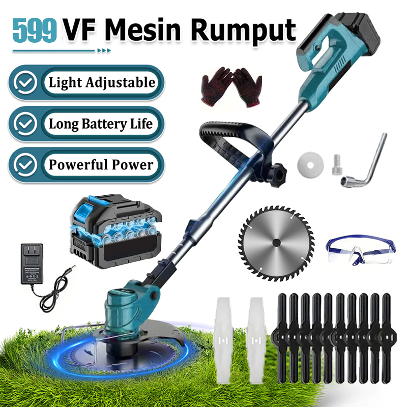 599VF แบตเตอรี่ความยาวนาน ไร้สาย แบตเตอรี่ลิเธียมขับเคลื่อนเครื่องตัดหญ้าในบ้าน ตัดหญ้าในสวน