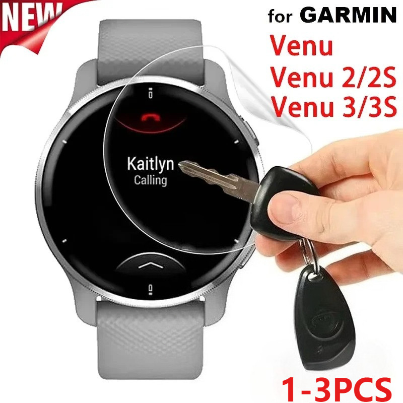 1-3Pcs Full Cover HD Clear Soft Hydrogel ฟิล์มสําหรับ Garmin Venu 4 3S 3 2S 45 มม.41 มม.X1 SQ 2 Plus Anti Scratch ฟิล์มนุ่มสําหรับ Venu4 Venu3 Venu2 สมาร์ทนาฬิกาป้องกันหน้าจอ
