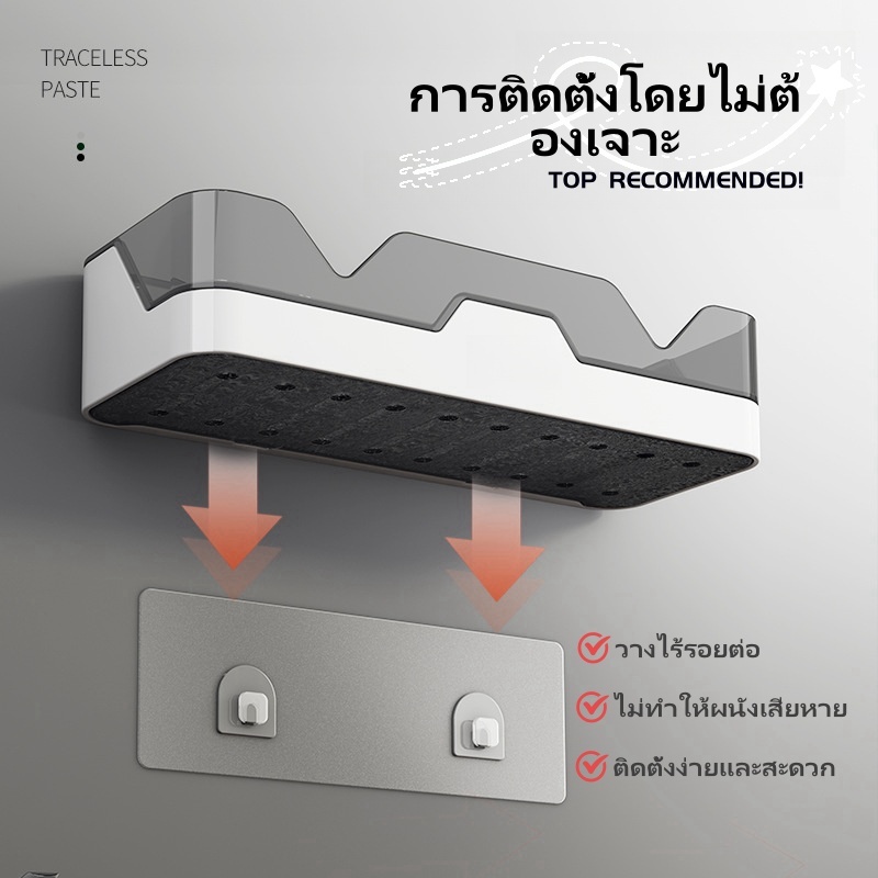 Care.Beauty ชั้นวางของในครัว ชั้นวางอเนกประสงค์ ติดผนัง ไม่ต้องเจาะ ห้องครัว/ห้องน้ำ ประตูแม่เหล็ก - รูปที่ 2