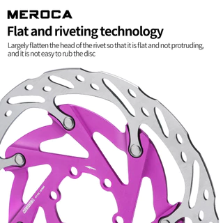 MEROCA XR จักรยานดิสก์เบรกโรเตอร์ สี CNC ขนาด 160 มม. 6 สลักเกลียว อุปกรณ์เสริม MTB