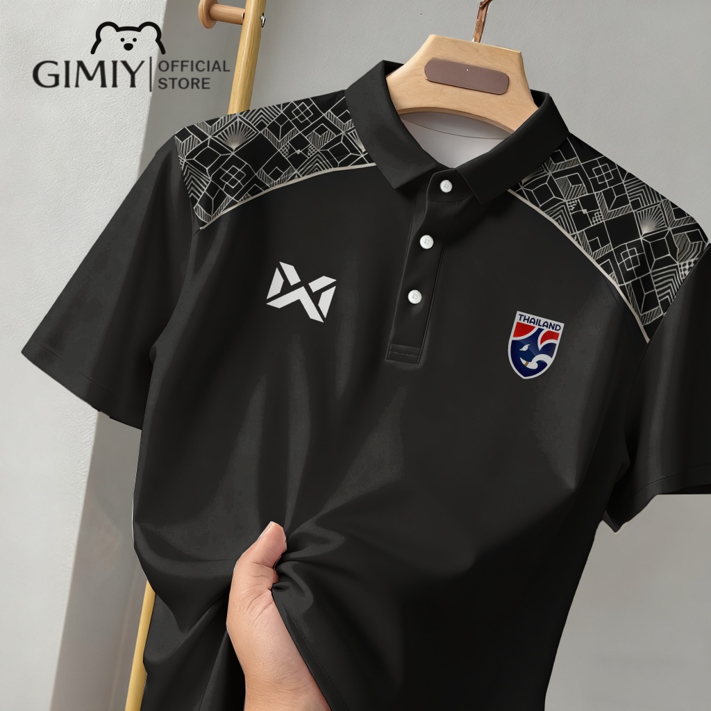เสื้อโปโลกีฬาสำหรับใส่ในชีวิตประจำวัน แห้งเร็ว ระบายอากาศดี แขนสั้น เหมาะสำหรับทุกเพศ