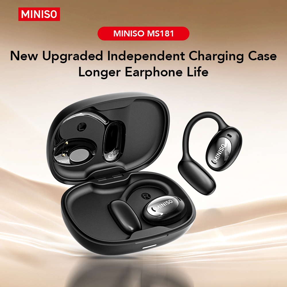 MINISO MS181 OWS การแปล AI หูฟังบลูทูธ Smart Touch Control Long Battery Life หูฟังสำหรับเล่นกีฬา