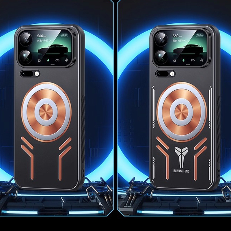 แฟชั่นสีแดงทองแดง Graphene Cooling สําหรับ Xiaomi Mi 17 Pro Max 14 15 Ultra 13T 13 Pro 5G การกระจายความร้อนกรณีกันกระแทกโลหะฝาครอบโทรศัพท์ปลอก Funda Capa