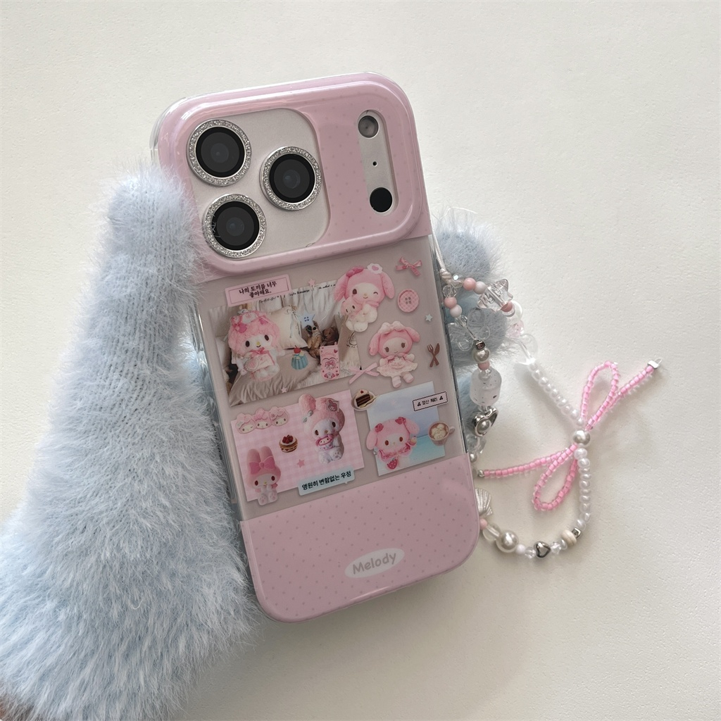 สําหรับIphone Case 17 Pro Max 16 Pro Max 15 Pro Max 14 Pro Max Melodyสติกเกอร์เคสโทรศัพท์