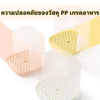 ฐานวางน้ำพุแมว พร้อมตะแกรงระบายน้ำ ฉากกันกระเด็น แท่นวางน้ำพุสัตว์เลี้ยง Pet Water Filter Table