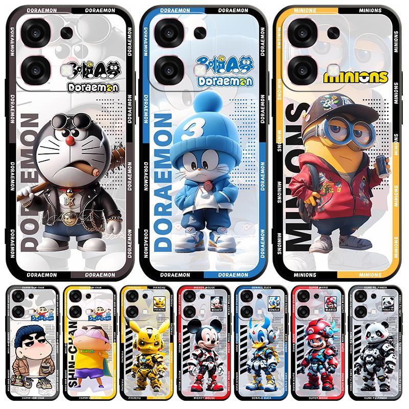 เคสสําหรับ OPPO A6 Pro 5G CPH2781 โดราเอมอนปกอ่อนมุมขวา