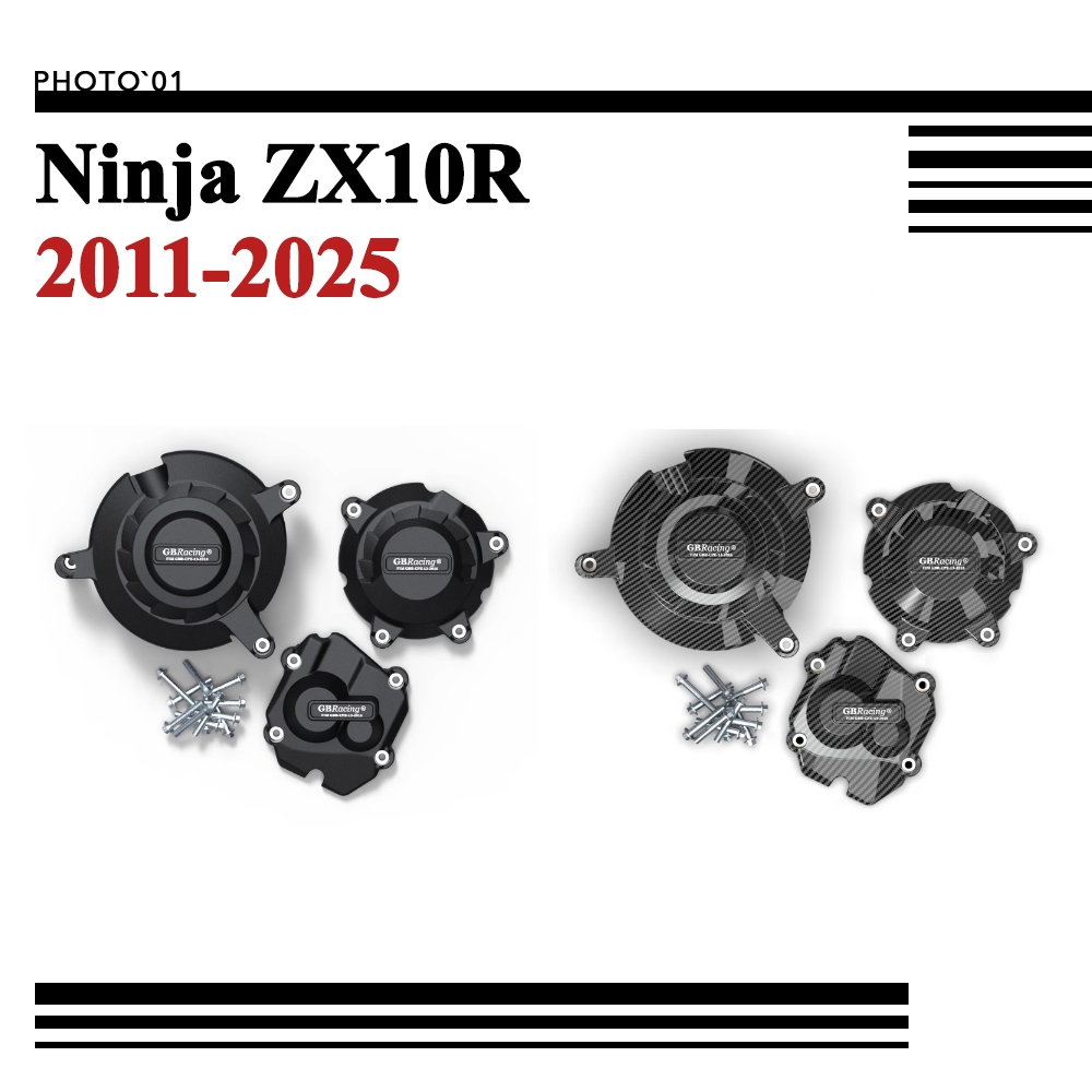 PSLER ฝาครอบป้องกันเครื่องยนต์ ป้องกันการชน สําหรับ KAWASAKI Ninja ZX10R ZX 10R 2011-2025