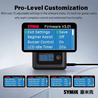 【ร้านไทย】SIMIK Insta360 X5 Intelligent Charging Case LCD แบบพกพาแบตเตอรี่ชาร์จกล่อง X5 UItra Battery 2800 mAh