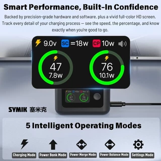 【ร้านไทย】SIMIK Insta360 X5 Intelligent Charging Case LCD แบบพกพาแบตเตอรี่ชาร์จกล่อง X5 UItra Battery 2800 mAh