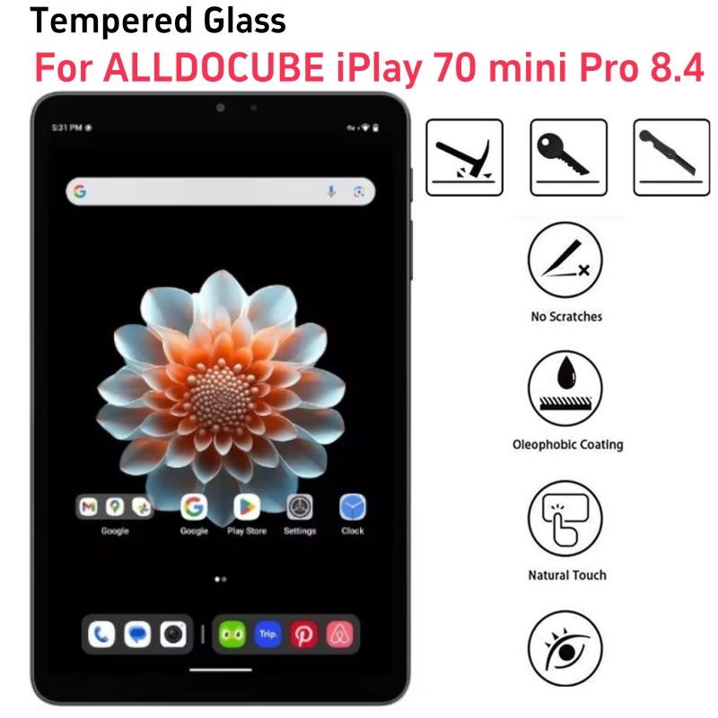 กระจกนิรภัยป้องกันหน้าจอสําหรับ ALLDOCUBE iPlay 70 mini Pro 8.4 นิ้ว 2025 แท็บเล็ตอุปกรณ์เสริมฟิล์ม