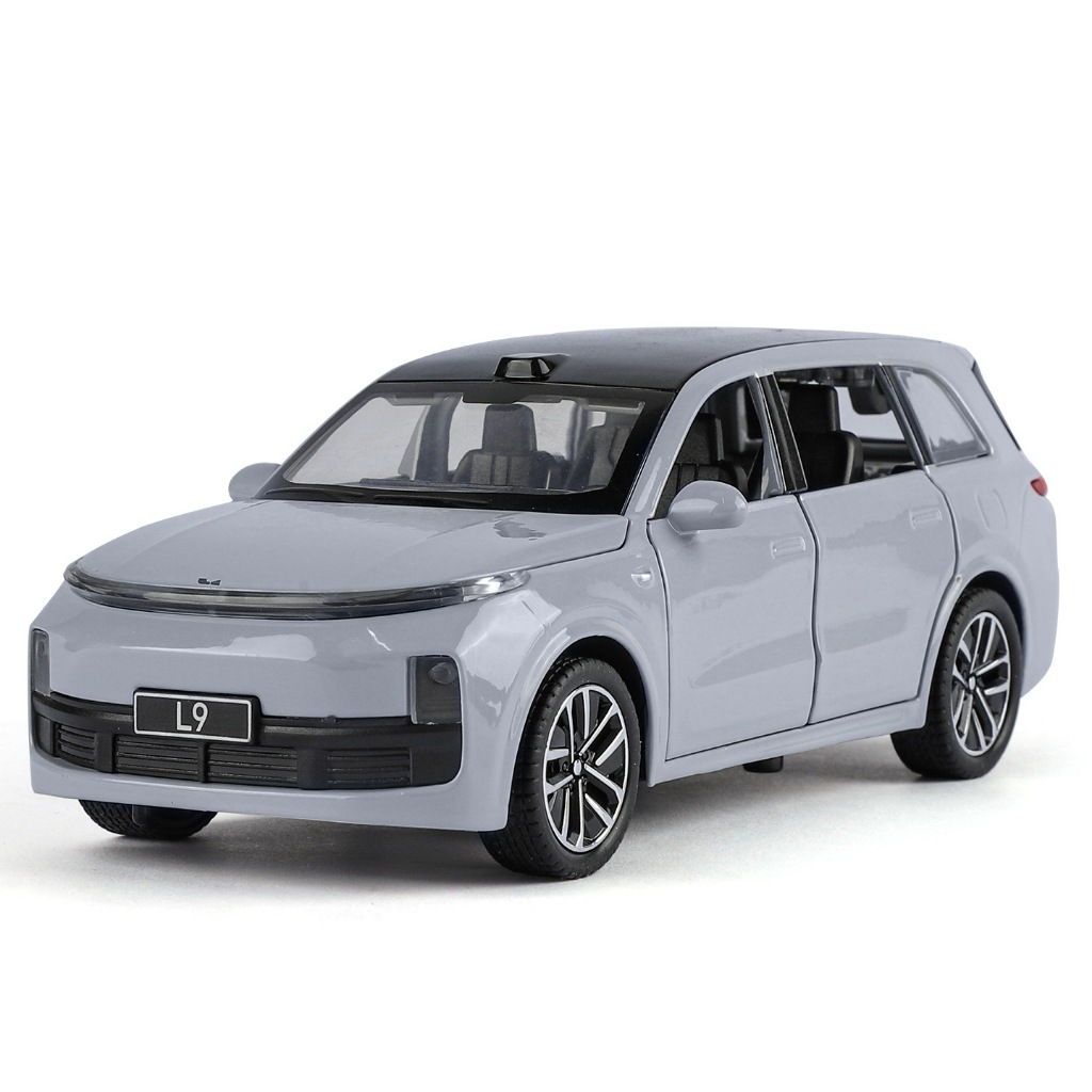 1/32 Scale Li Auto L9 Diecast Alloy ดึงกลับรถสะสมของเล่นของขวัญสําหรับเด็ก