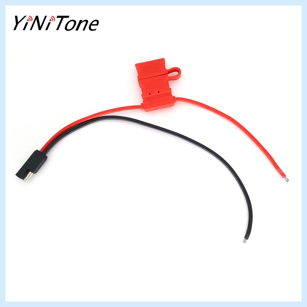 สายไฟพร้อมฟิวส์สําหรับ Motorola GM3188 GM3688 CDM1250 CM140 SM50 SM120 – ทนทาน 30 ซม. สายไฟพร้อมฟิวส์ใบมีด