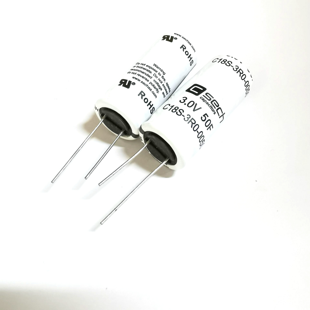 1PCS 3V50F CSECH Original Winding Memory Super Ferra Capacitor C18S-3R0-0050 Super Capacitor 18 * 42
