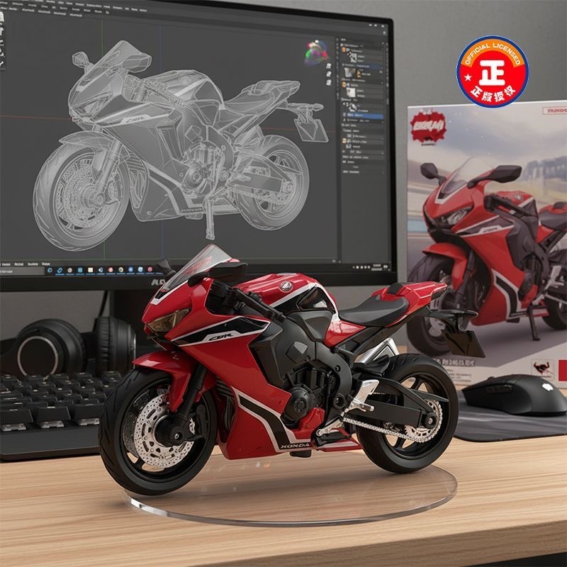 1:18 Scale Honda CBR 1000RR รถรุ่น Diecast รถคนรักคอลเลกชันเด็กของขวัญวันเกิดโลหะของเล่นเด็ก