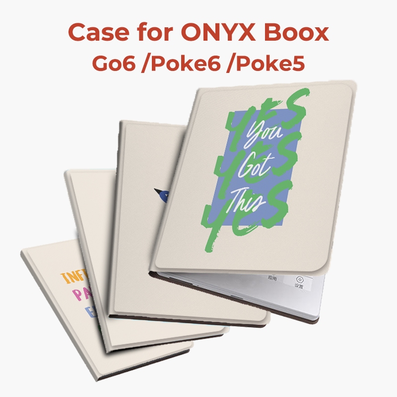 twosheep เคสข้อความภาษาอังกฤษ สำหรับ Boox Go6 GenII Go6 Poke7 Poke6 Poke5 แม่เหล็กล้วน เคส ปลอก กันกระแทก บางเฉียบ อัตโนมัติ พกพาสะดวก ซองใส่