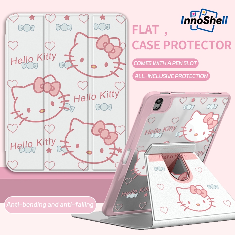 InnoShell สําหรับ iPad Case Air 6 10.9 2024 Pro 12.9 M3 Mini 6 8.3 10th Gen 10.9 7th Gen 10.2 พร้อมที่ใส่ดินสออะคริลิค