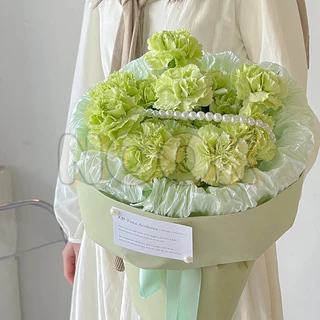 กระดาษห่อช่อดอกไม้ สีไข่มุก สามารถทำให้ยับได้สวยงาม ขนาด 50*70ซม 20แผ่น/แพ็ค กระดาษห่อของขวัญ กันน้ำ