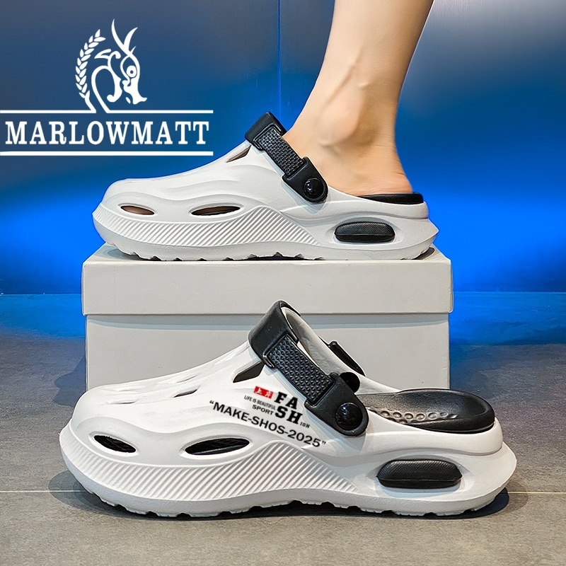 รองเท้าแตะผู้ชาย Marlowmatt | กันลื่นกันน้ํา | วัสดุEVA | 2026 สไตล์ใหม่การจับคู่สีใหม่ | รองเท้าแตะกลางแจ้งแฟชั่น