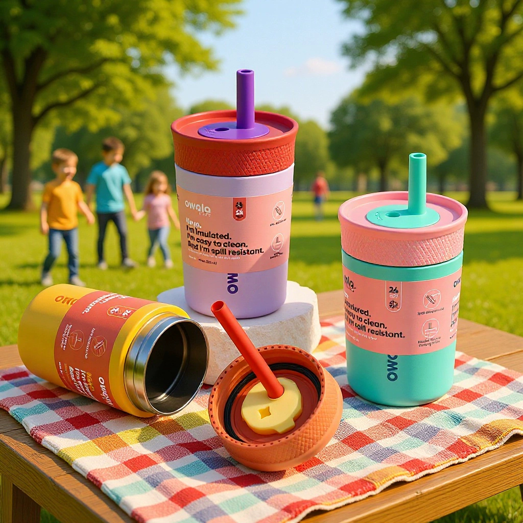 💖 มีสีใหม่ Owala Kids Tumbler 12oz. (354ml) ของแท้ ใช้สำหรับเด็กหรือใส่ชา/กาแฟเหมาะมากๆค่ะ สีน่ารัก แก้วเก็บความเย็น