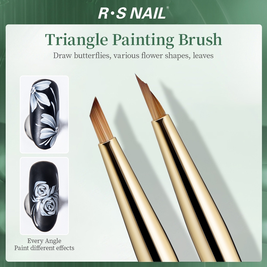 แปรงเพ้นท์เล็บ ปากกาวาดภาพเล็บ มุมปากกาออกแบบเล็บมือด้ามโลหะผสมอะคริลิจุดปากกาทําความสะอาดขึ้นซับเล็บแปรง ทําเอง เครื่องมือทําเล็บส