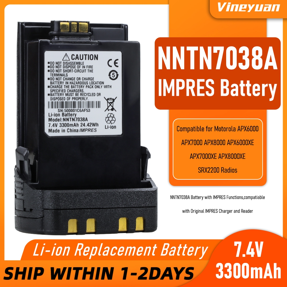 DC-1677.4V 3300mAh NNTN7038A IMPRES แบตเตอรี่สําหรับ APX6000 APX7000 APX8000 APX6000X7000XE APX8000X