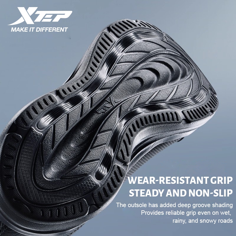 XTEP YuYi FW รองเท้าวิ่งผู้ชายสนับสนุนความทนทานกันกระแทก Shock Unisex Absorption Stability Durability Breathable ผู้หญิงรองเท้าผ้าใบ — صورة 4