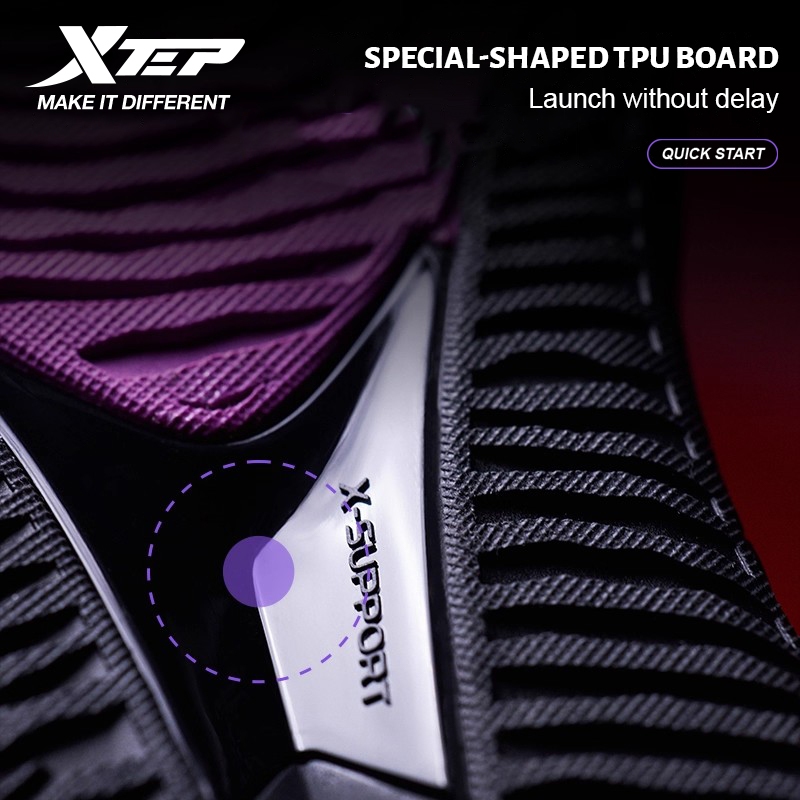 XTEP YouYun 10X รองเท้าบาสเก็ตบอล Low-top ลดแรงกระแทกดี มีระบบกันลื่น เหมาะสำหรับการเล่นกีฬามืออาชีพ — صورة 5