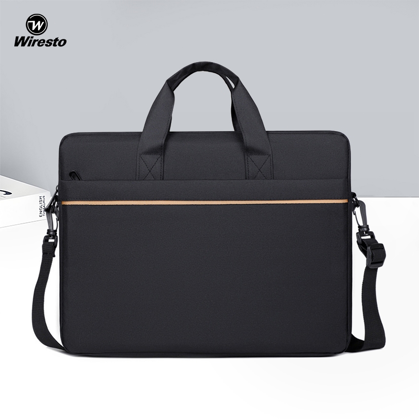 WIRESTO กระเป๋าโน๊ตบุ๊ค 16 นิ้วโน้ตบุ๊ค Cross Body กระเป๋ากันน้ําขนาดใหญ่ความจุกระเป๋าถือธุรกิจลําลองแฟชั่นกีฬา Street สําหรับนักศึกษาวิทยาลัย